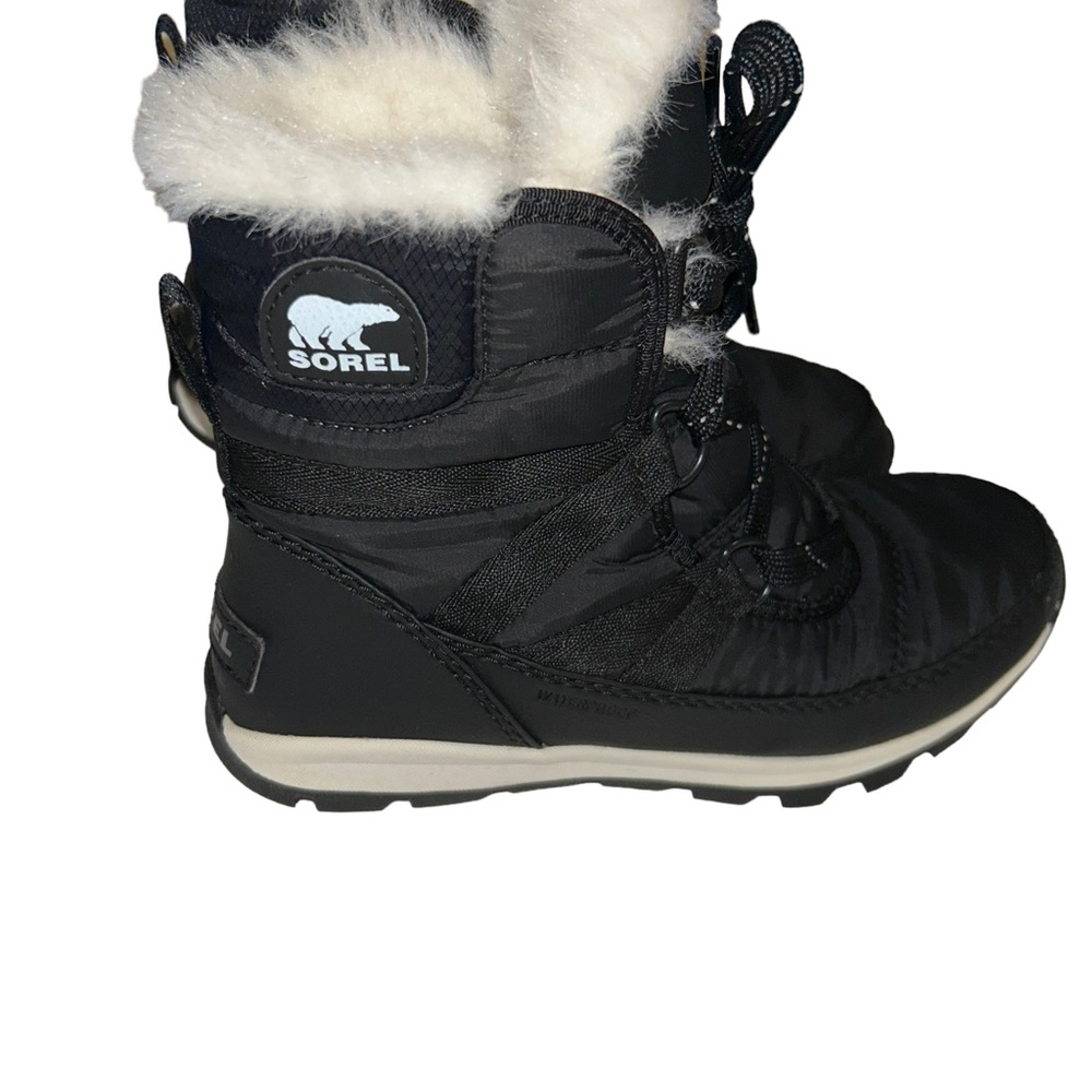 SOREL GIRL'S black WHITNEY WINTER BOOT size 3 youth